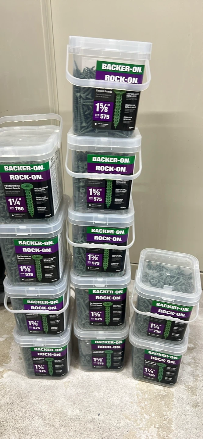 Backer-On Rock-On Screws for Cement Boards (1 5/8" - 575 count)