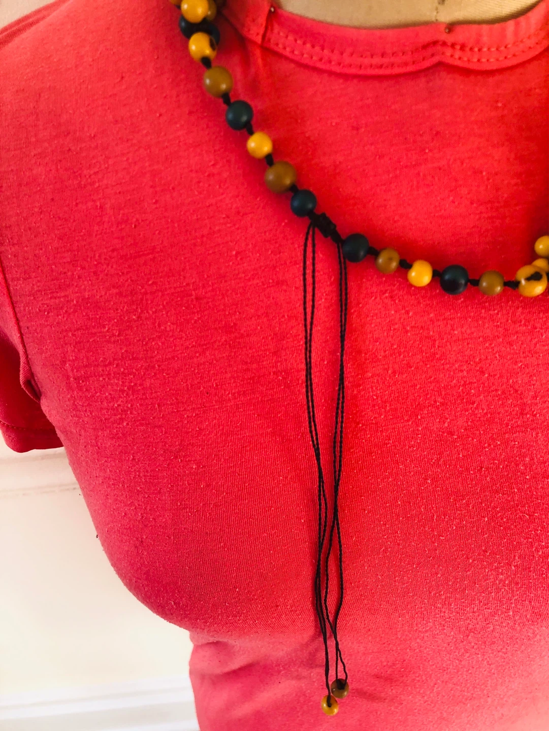Peruvian Acai Seed Beads with Orange Peel - photo 4