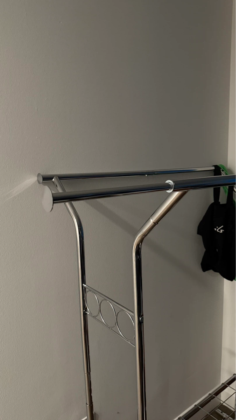 Double Bar Garment Rack with Shelves - photo 5