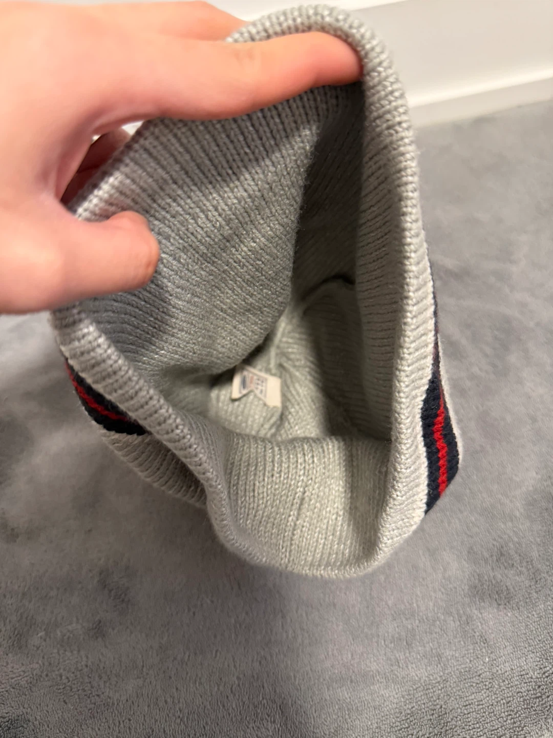 Old Navy Grey Striped Beanie - One Size - photo 3