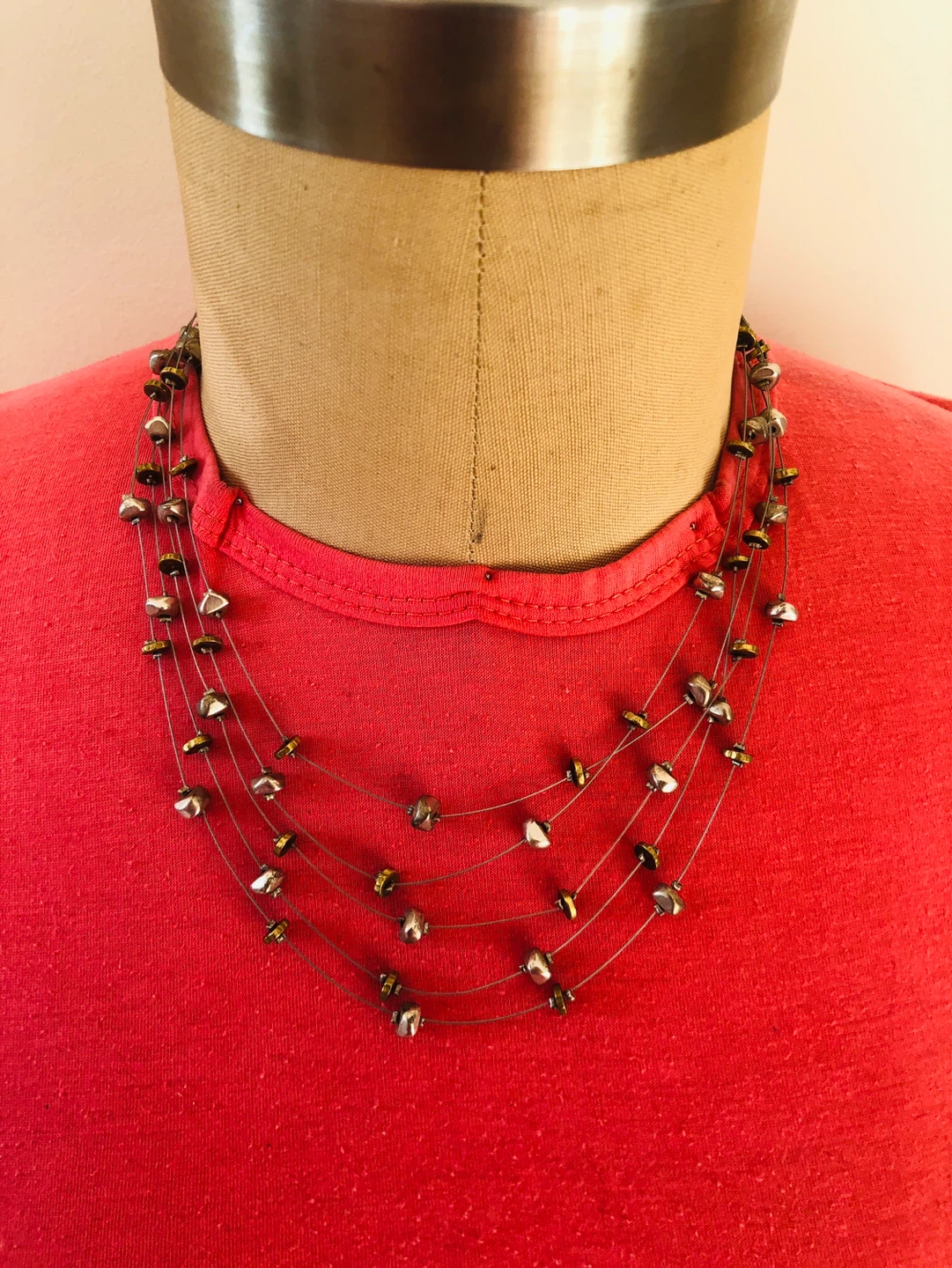 Multi-strand Beaded Necklace