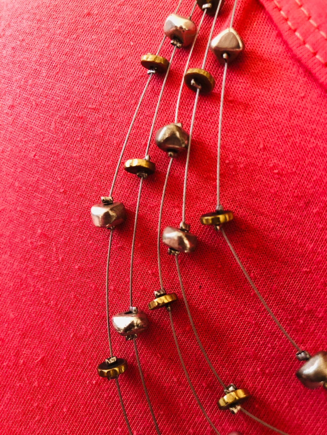 Multi-strand Beaded Necklace - photo 2