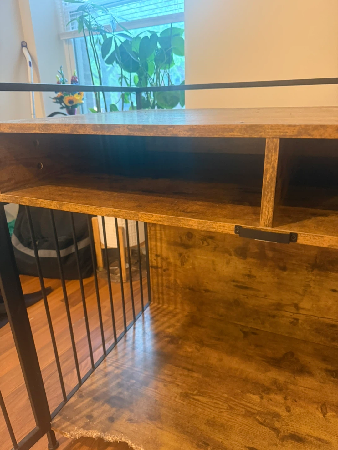 Wooden Dog Crate with Metal Frame - photo 2