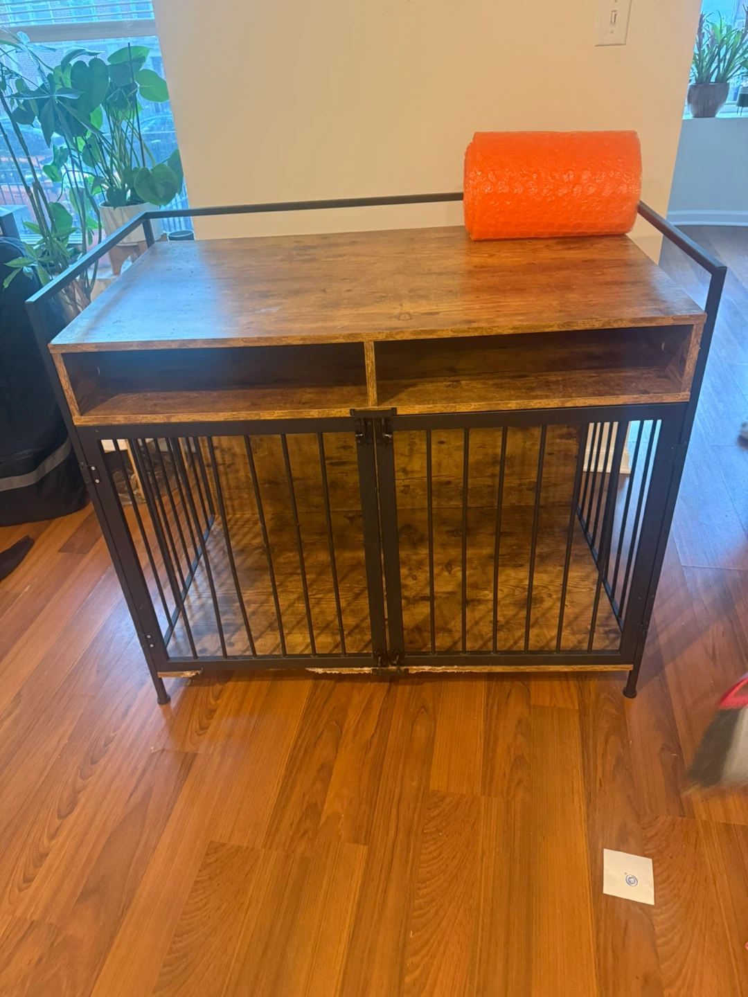Wooden Dog Crate with Metal Frame - photo 3