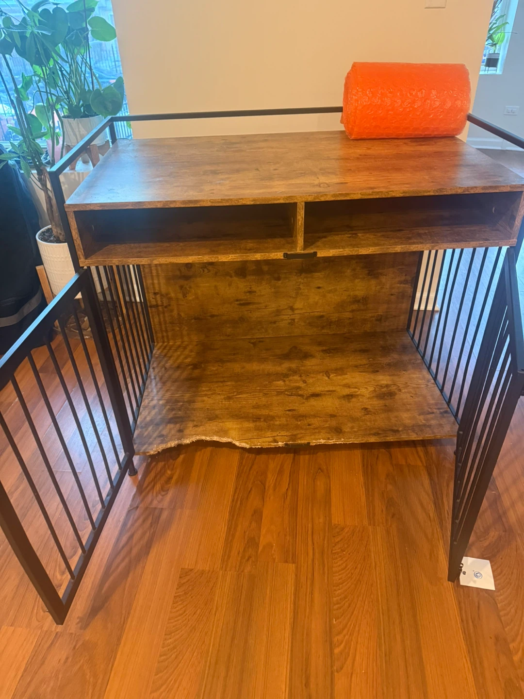 Wooden Dog Crate with Metal Frame - photo 4