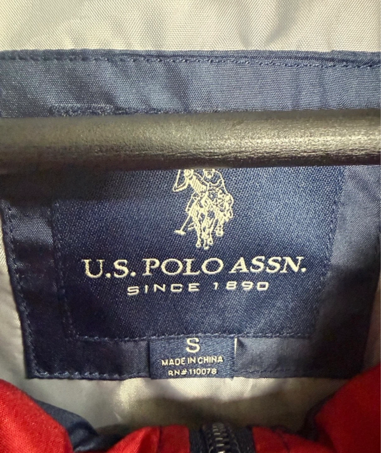 Youth Polo Assn. Colorblock Hooded Windbreaker Jacket Size S - photo 3