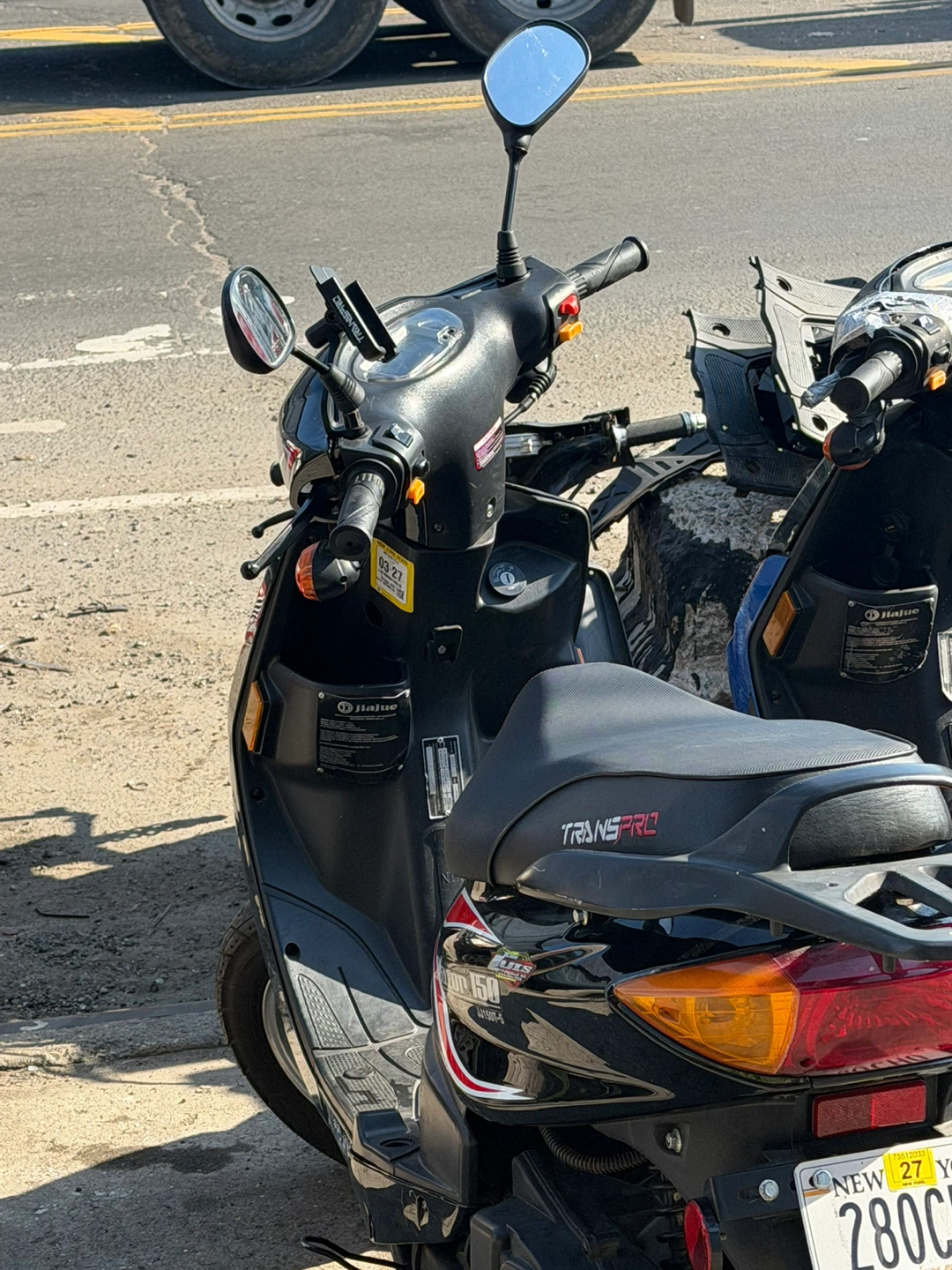Black TransPro 150cc Scooter