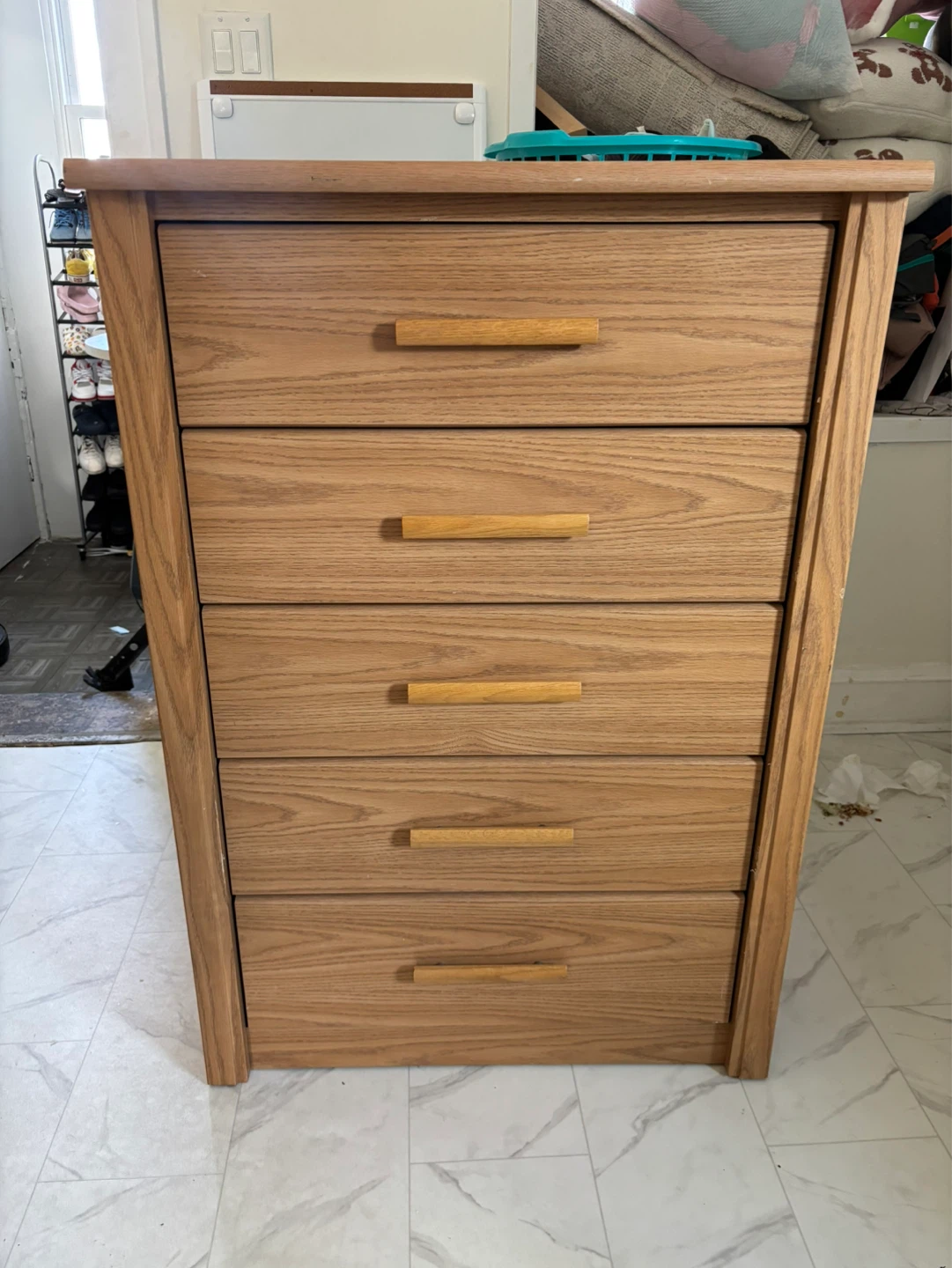 Wooden 5-Drawer Dresser