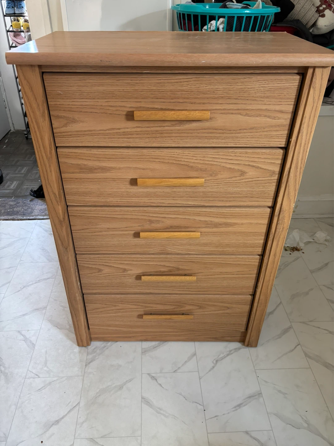 Wooden 5-Drawer Dresser - photo 3