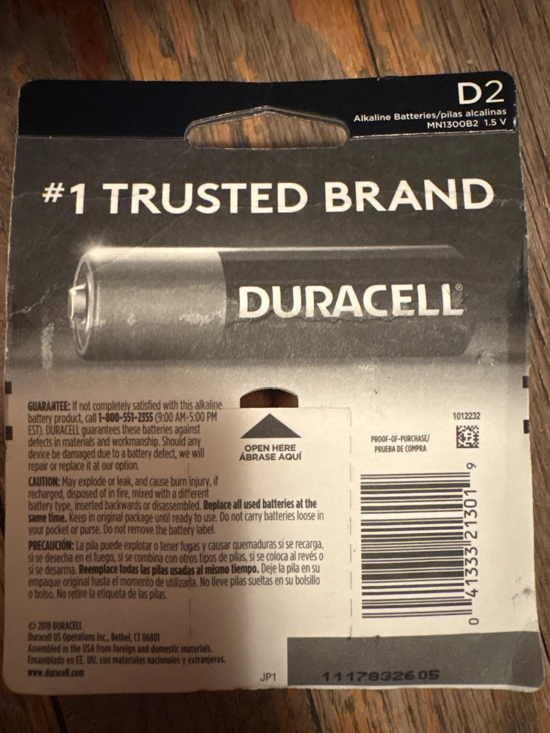 Duracell D2 Alkaline Batteries - 2 Pack - photo 2