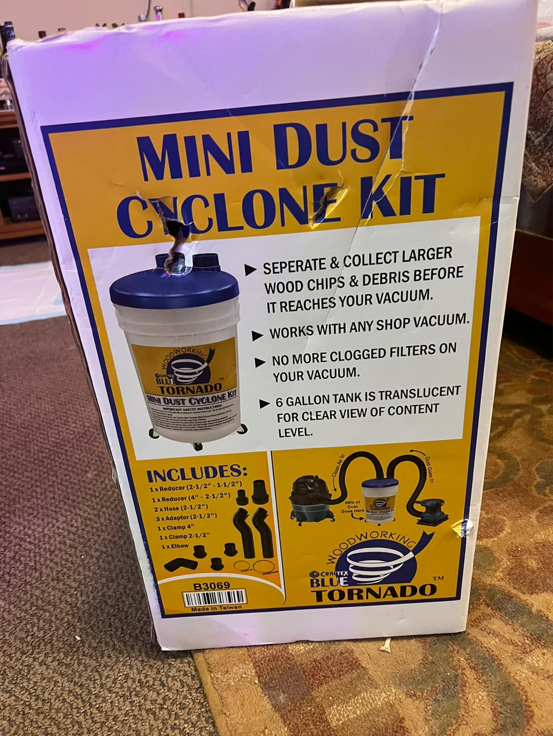 DUST CYCLONE KIT MINI BLUE TORNADO