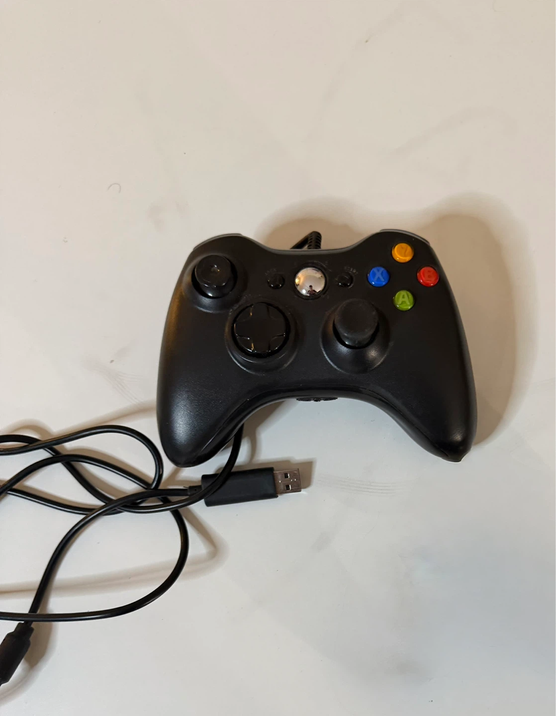 Black Xbox 360 Wired Controller
