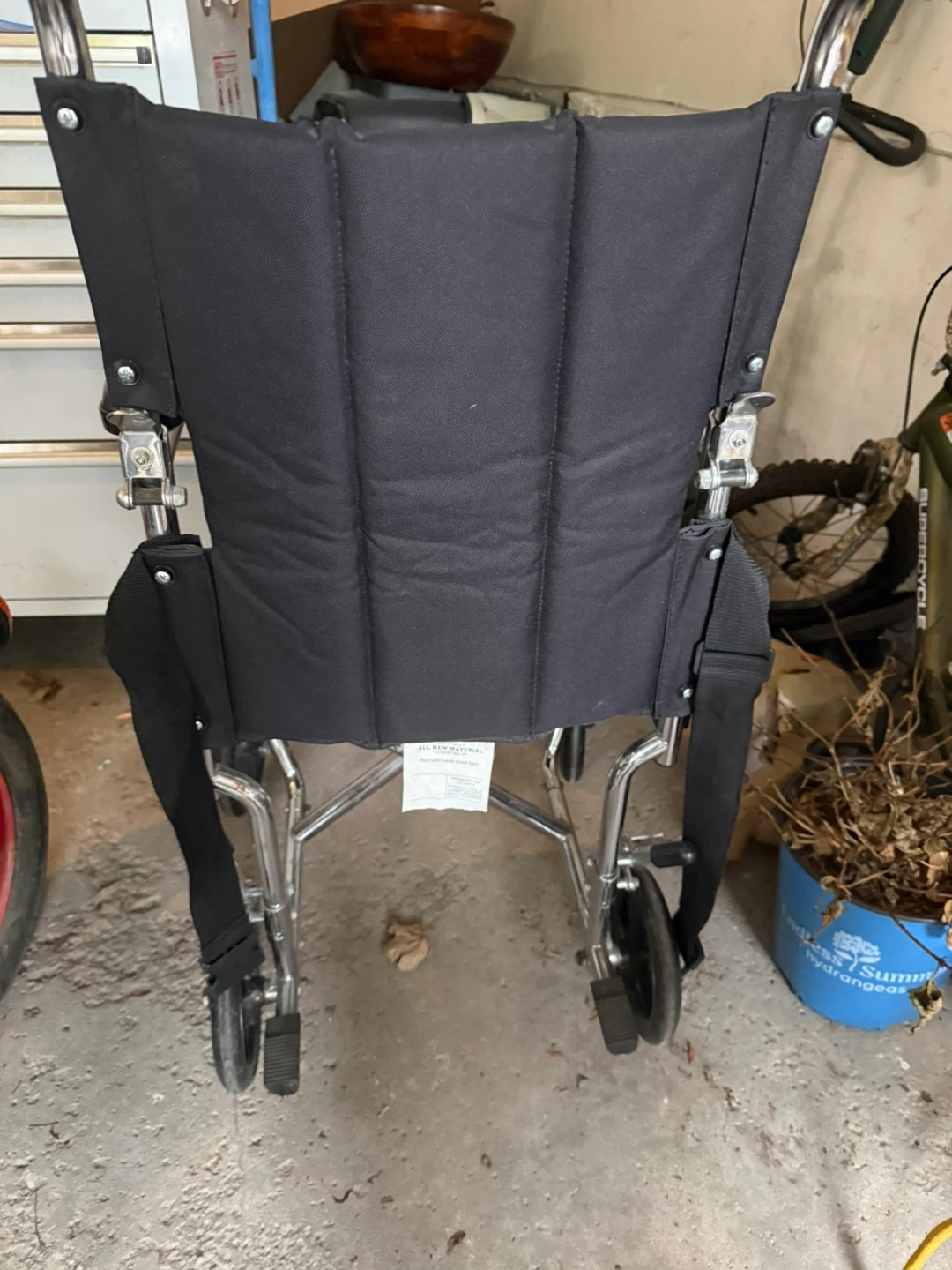 Black Folding Wheelchair - photo 2