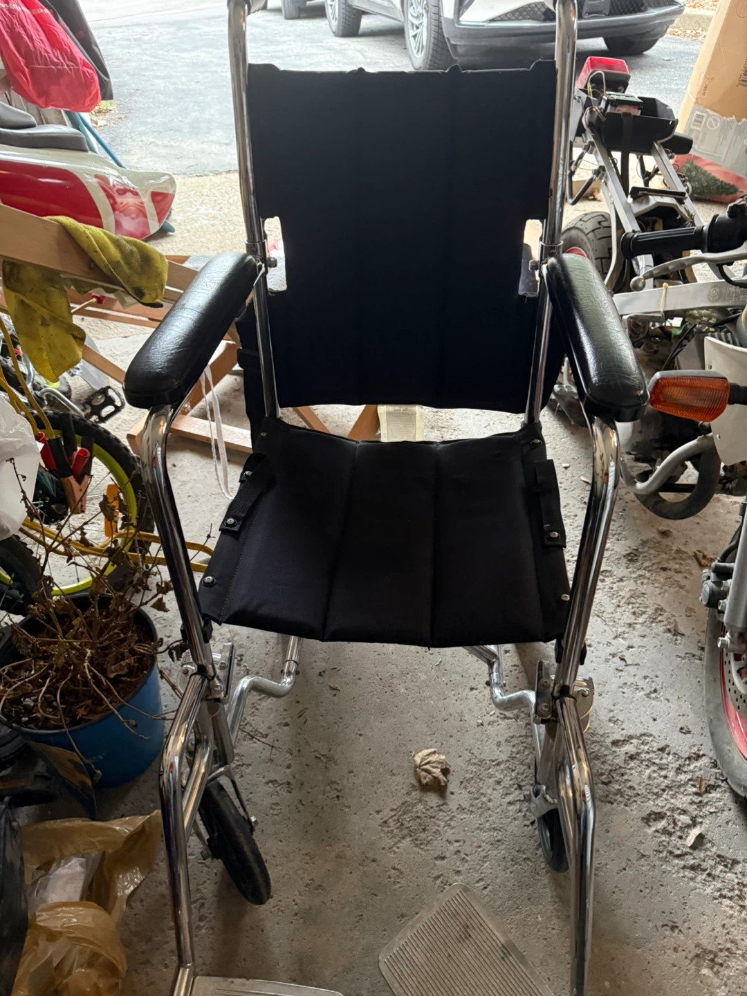 Black Folding Wheelchair