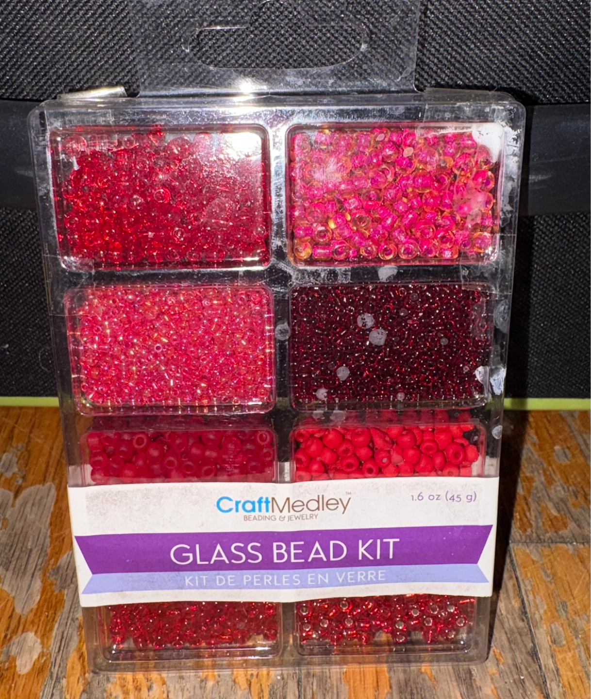 CraftMedley Glass Bead Kit - Red Tones