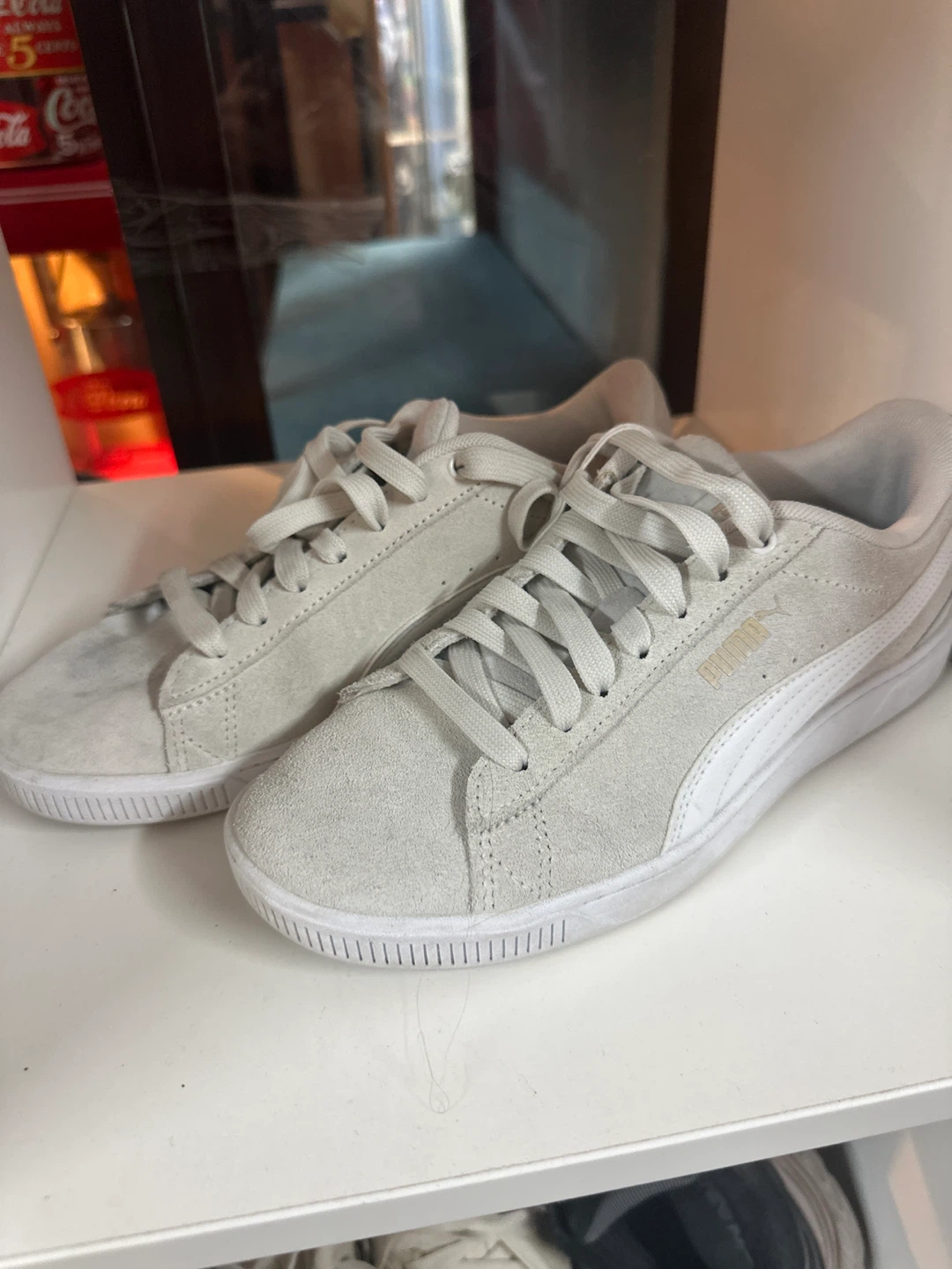 Puma Suede Sneakers White Size 4 US Women's 6.5 - photo 2