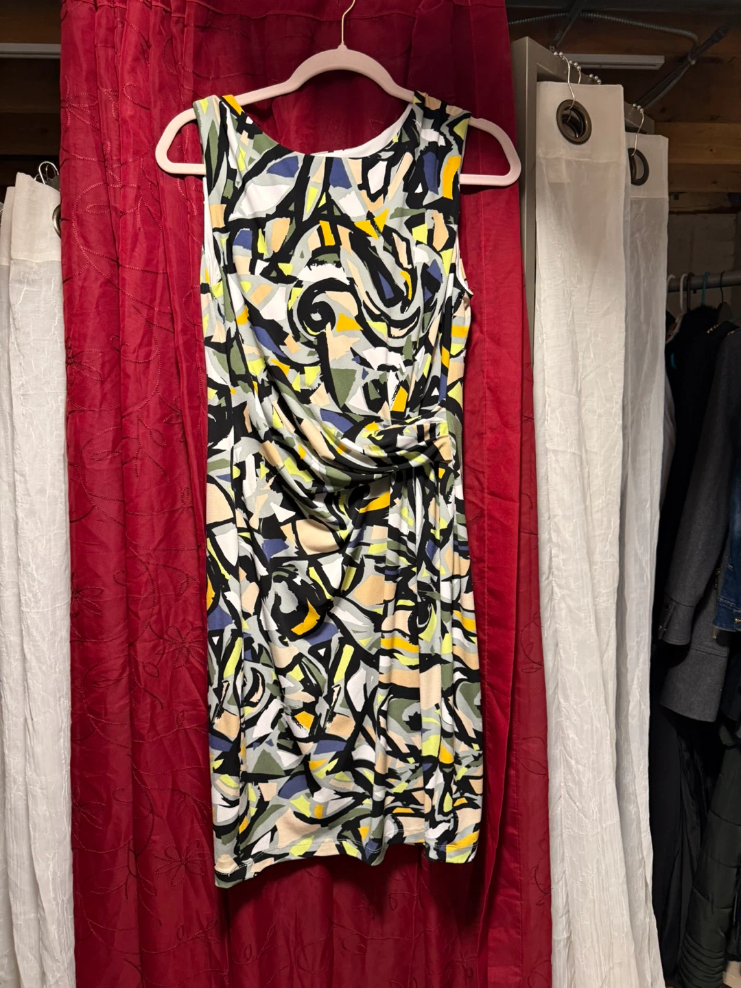 Anne Klein Sleeveless Abstract Print Sheath Dress - photo 2