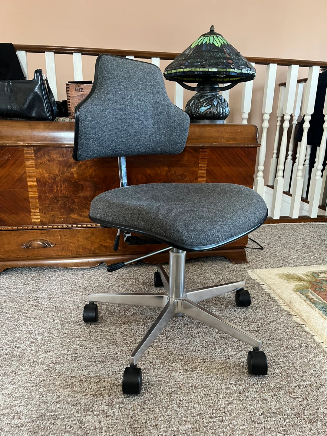 Vintage chrome office chair