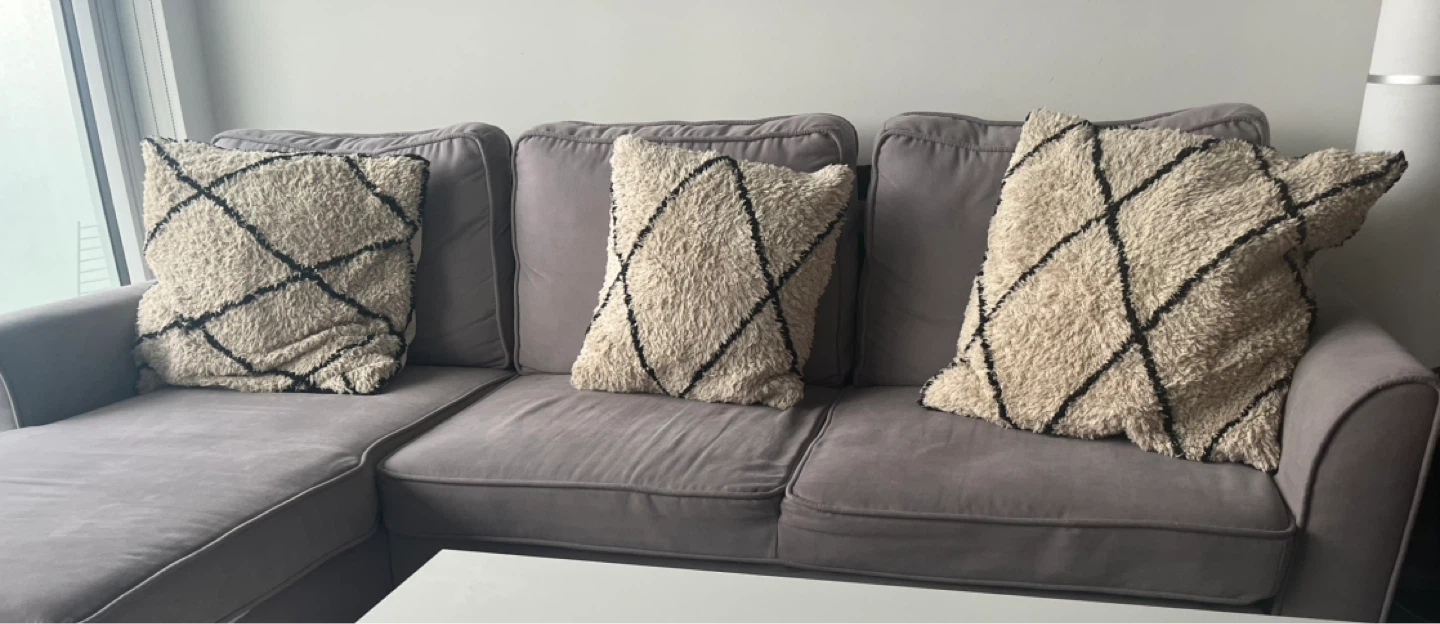 Grey Sectional Sofa bed with Storage - photo 2