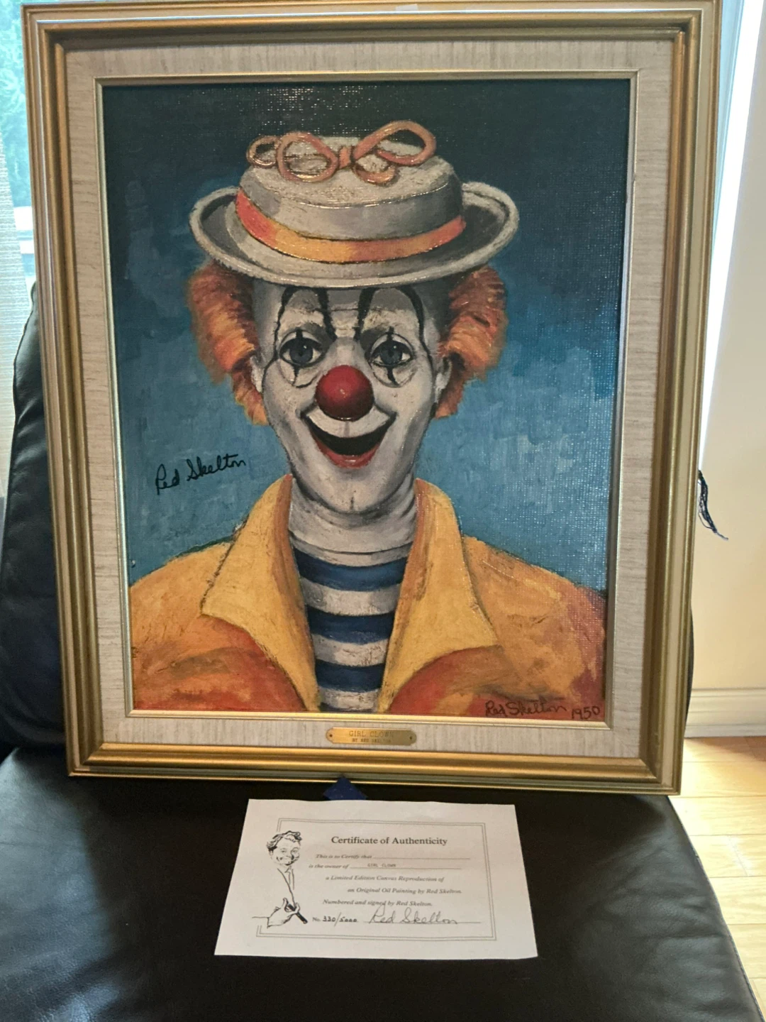 Girl Clown, Limited Edition hand signed by Red Skeleton