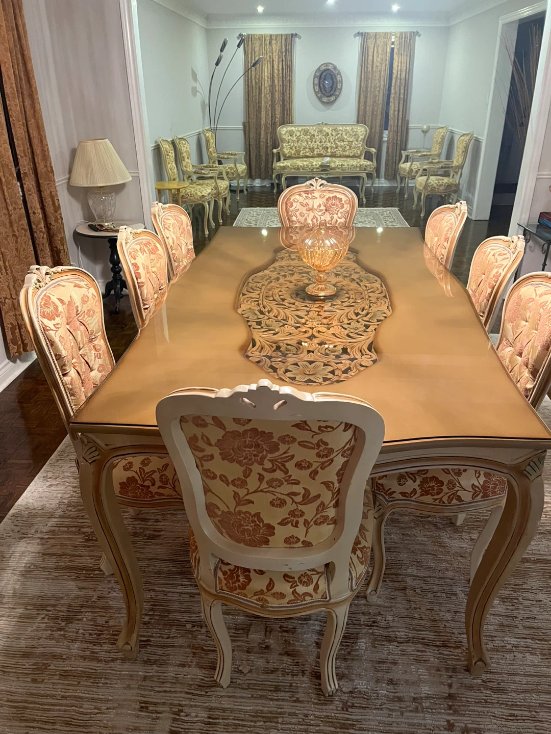 Vintage Ornate Dining Set and Living Room Furniture - photo 2