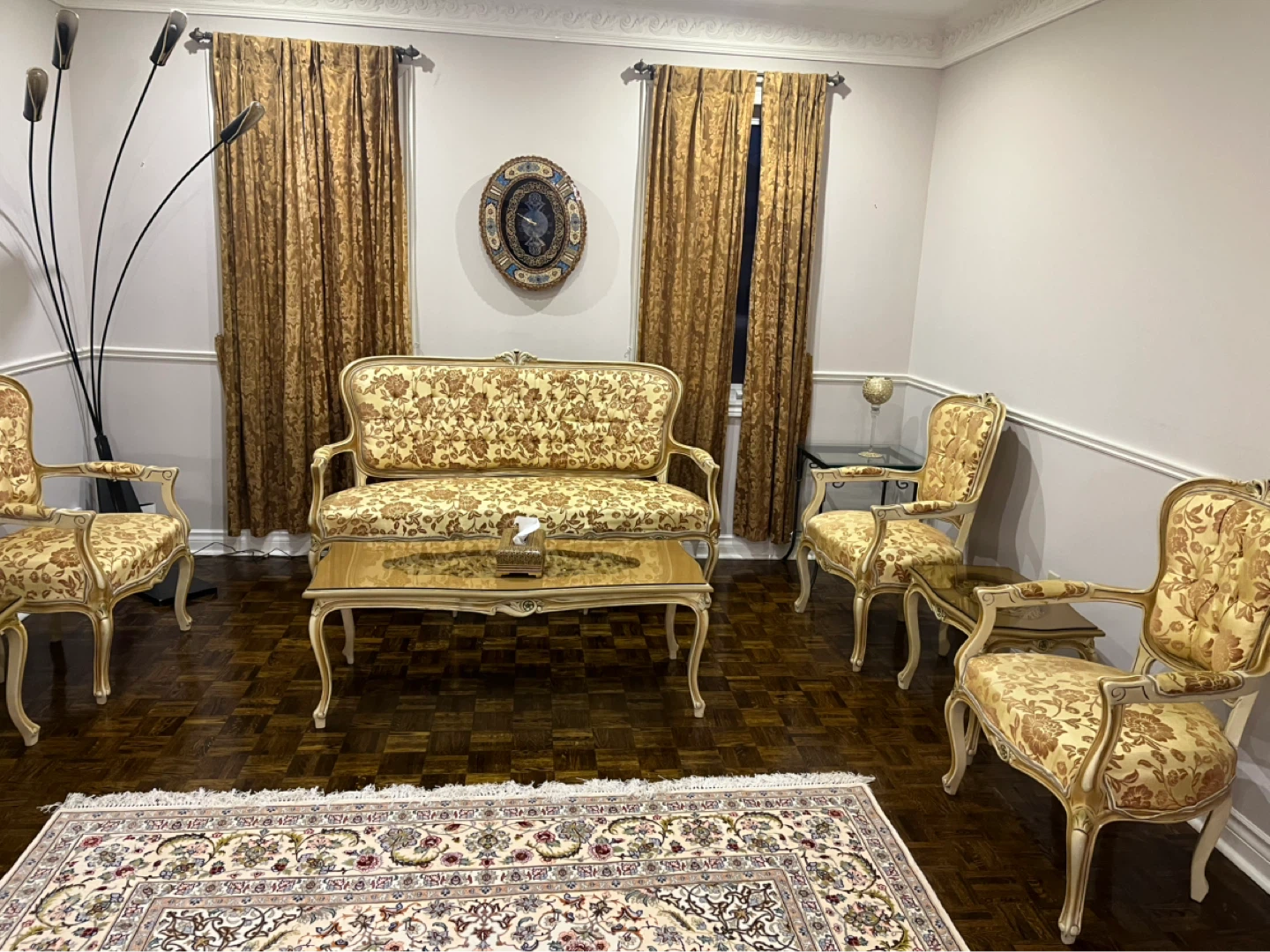 Vintage Ornate Dining Set and Living Room Furniture - photo 3