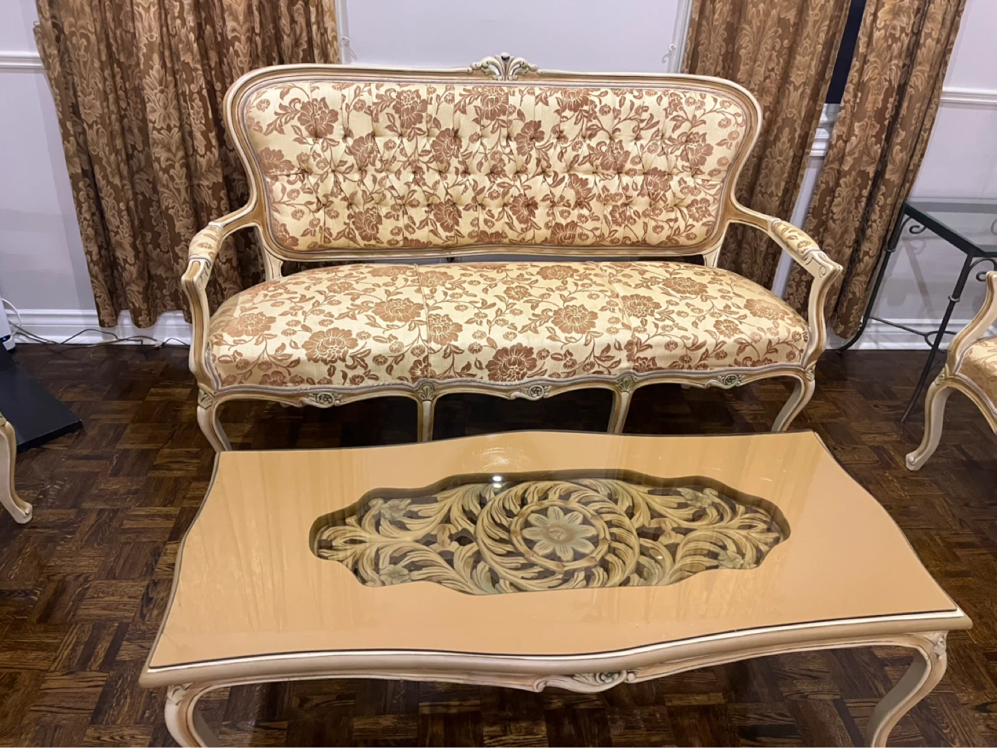 Vintage Ornate Dining Set and Living Room Furniture - photo 5