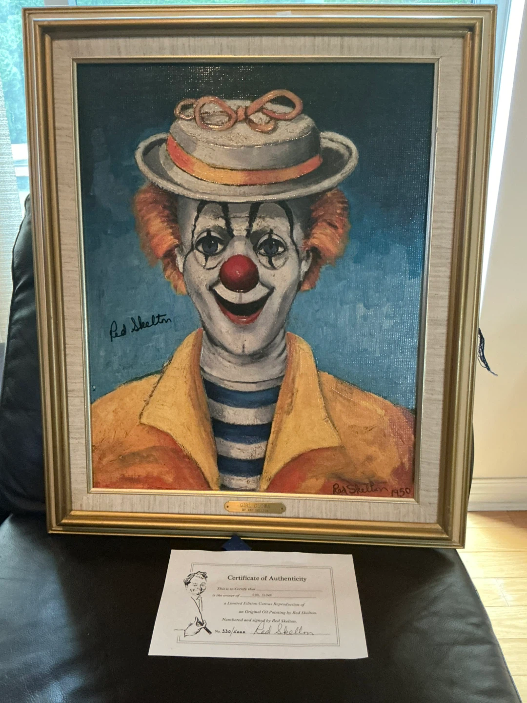 Girl Clown, Limited Edition hand signed by Red Skeleton - photo 2