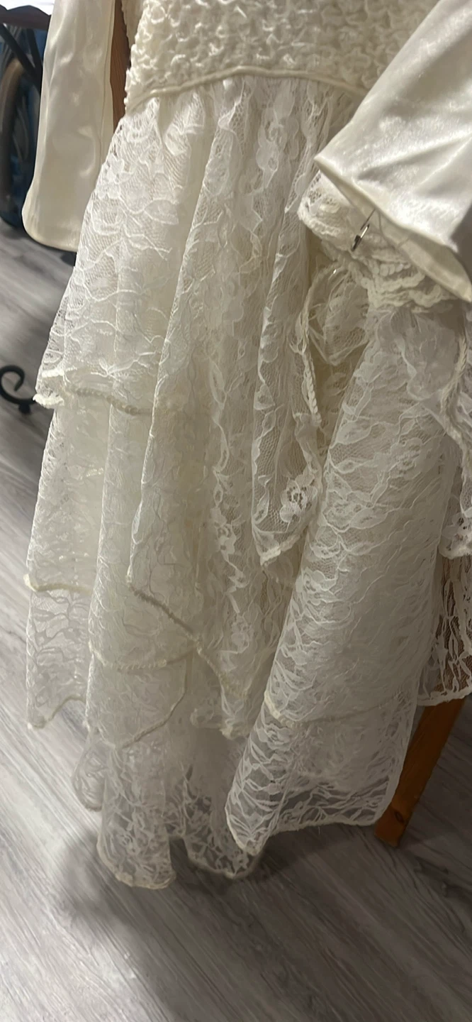 LORANN White Lace Trimmed Dress - photo 3