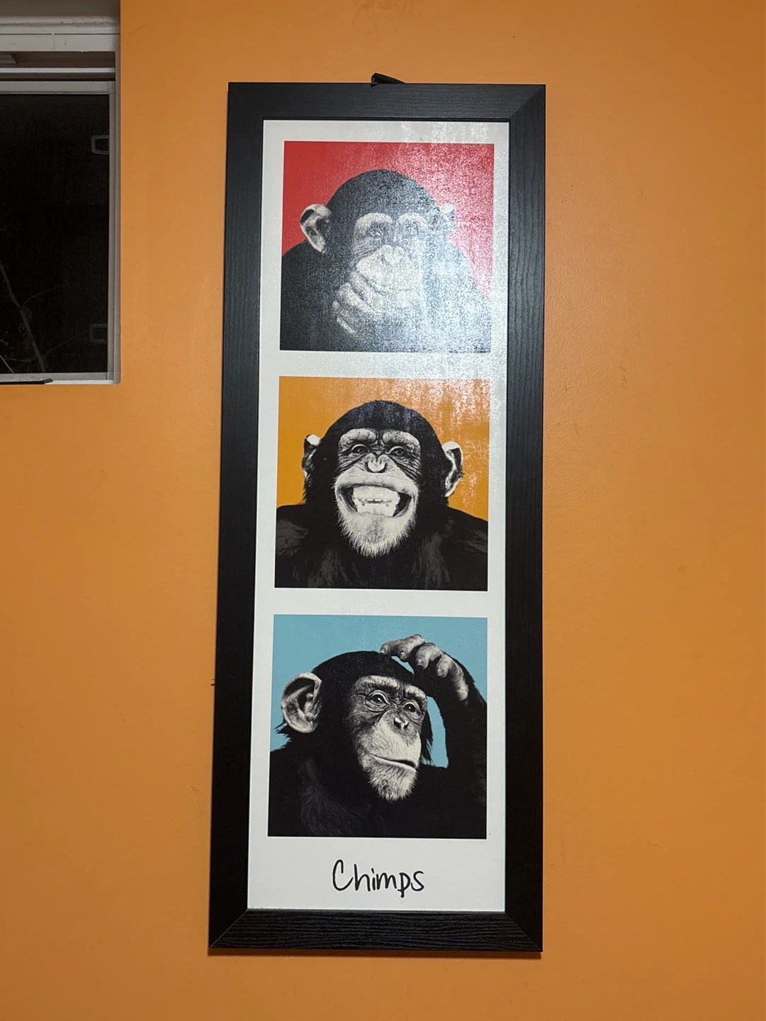 Framed Wall Art - Three Chimpanzees - photo 3