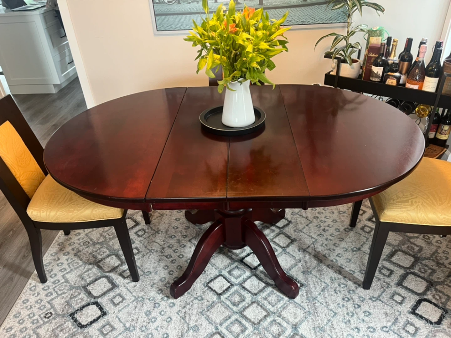 Expandable Dining Table - Cherry Finish - photo 3