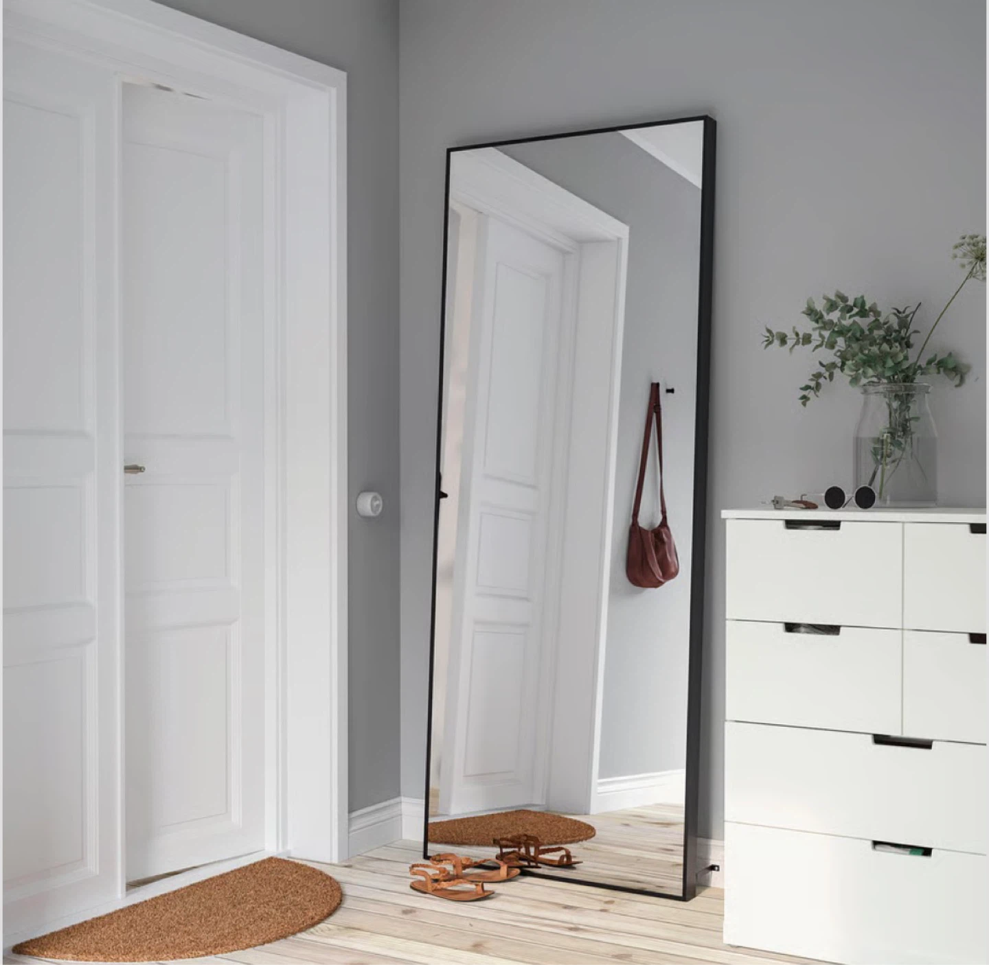 IKEA Hovet Full Length Mirror Black 30 3/4" x 77 1/8" - photo 4