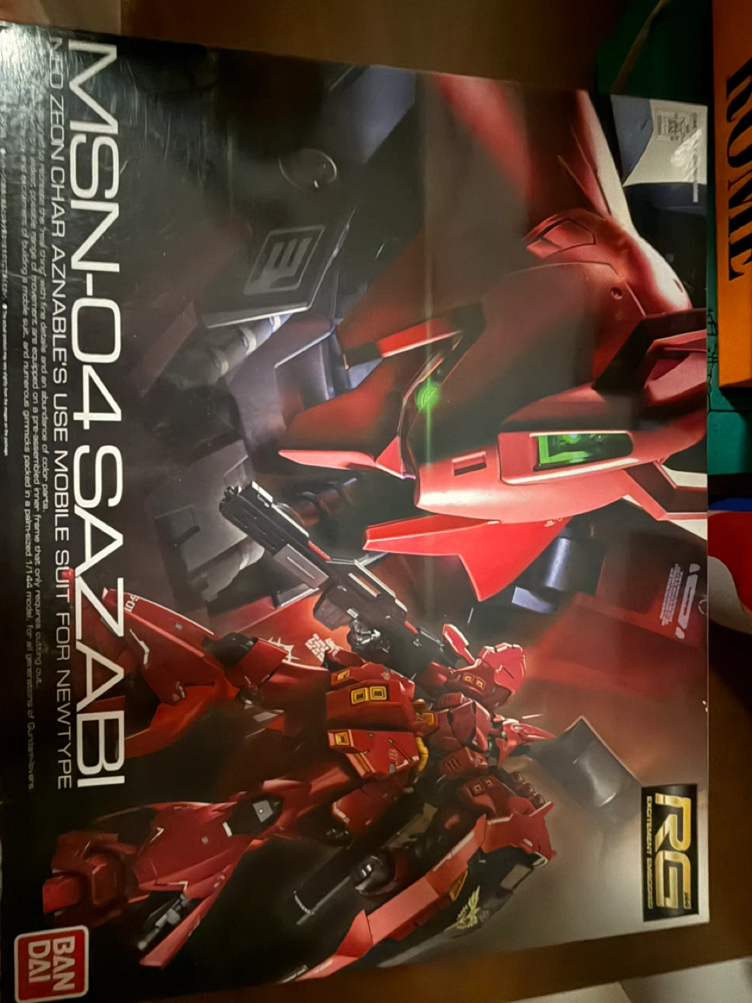 Real Grade (RG) Sazabi Gundam model kit