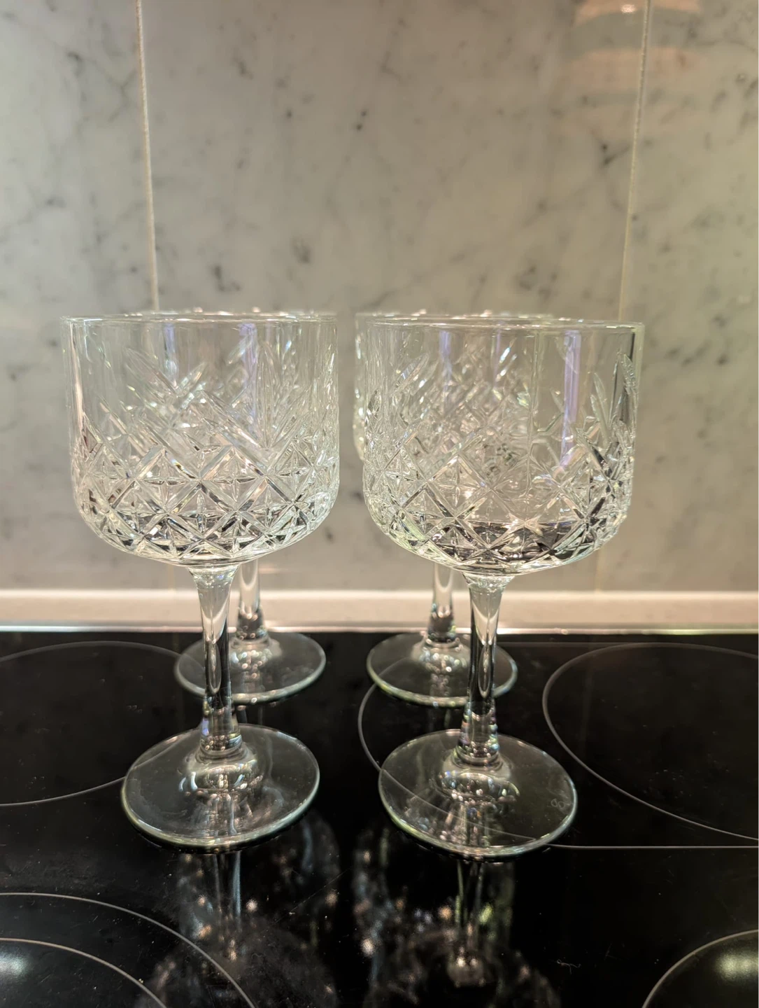 Pasabahce Crystal Coupe Glasses Set of 4