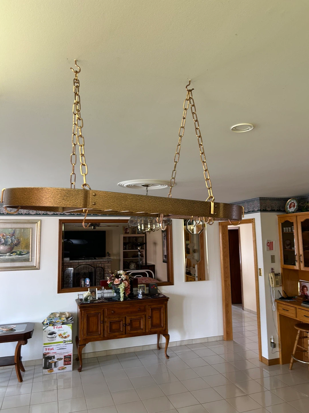Pot Rack with Hanging Hooks