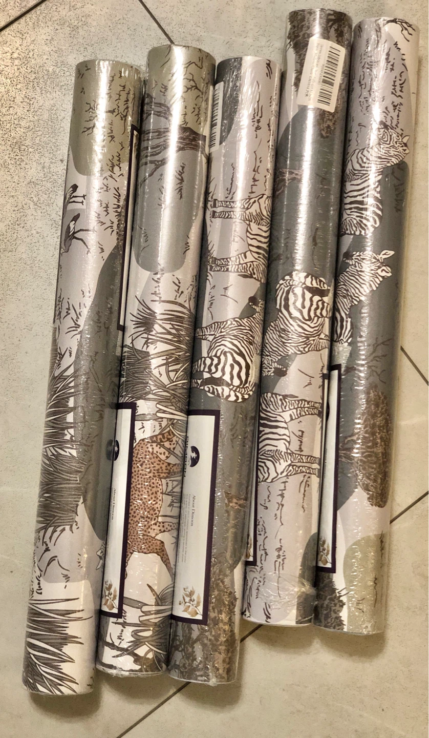Animals print large wallpaper peel & stick rolls