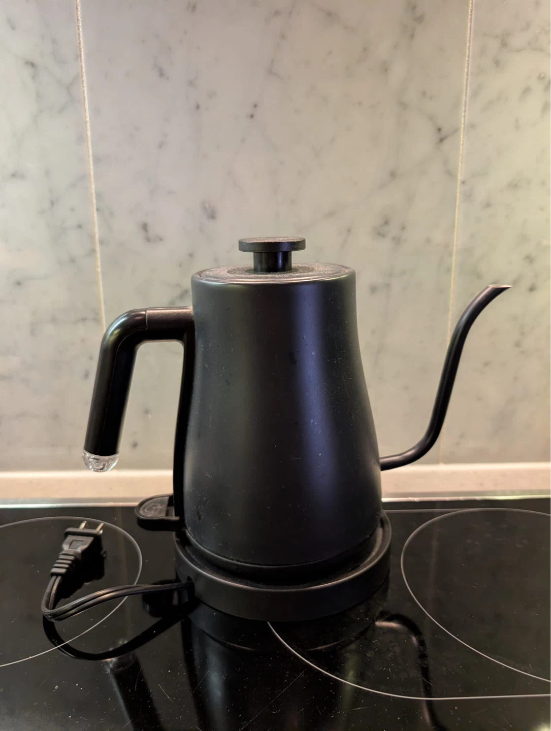 Black Electric Gooseneck Kettle (Stariver)