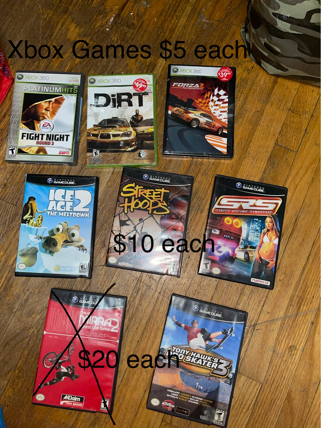 Xbox 360 & GameCube Games