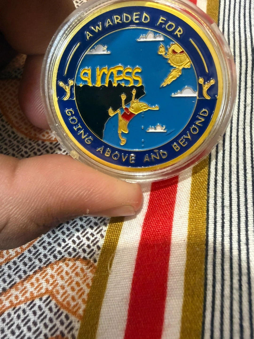 Awarded for Success Going Above and Beyond Coin