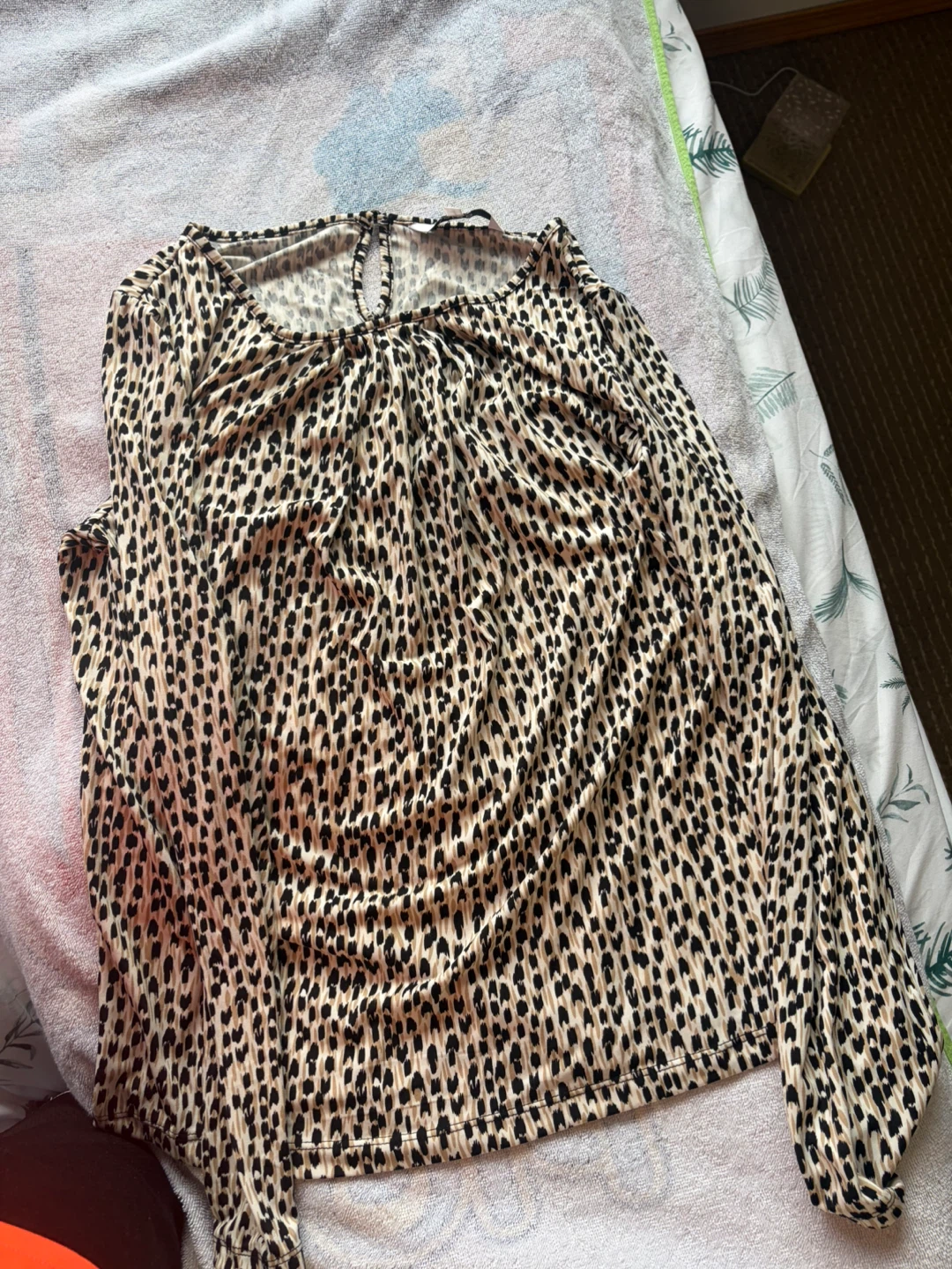 Long Sleeve Tops - Floral and Animal Print - photo 2