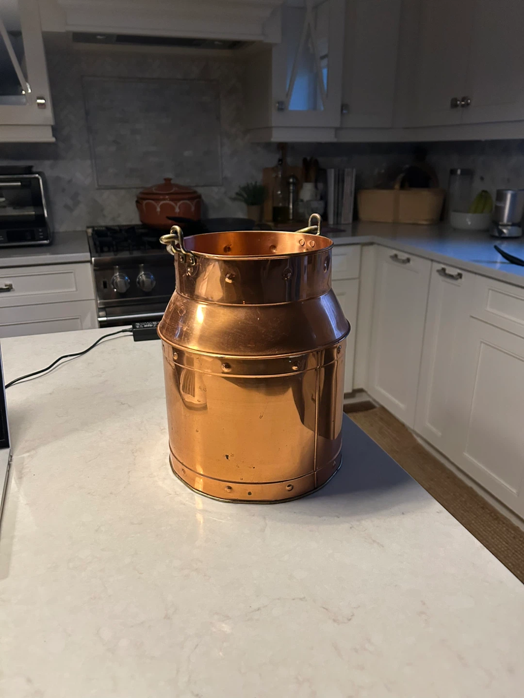 Vintage Copper Milk Can