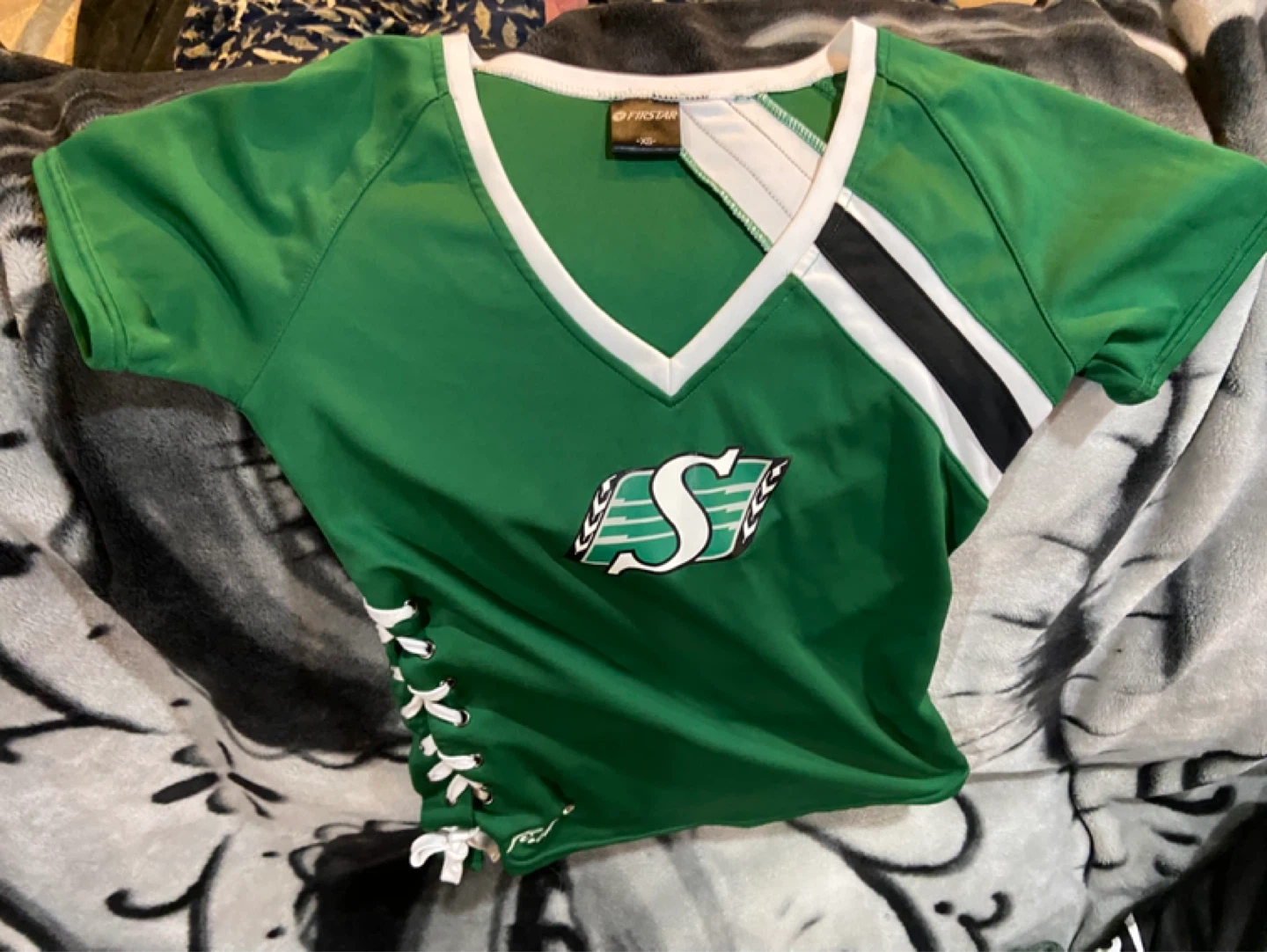 Firstar Green Saskatchewan Roughriders Jersey - XS