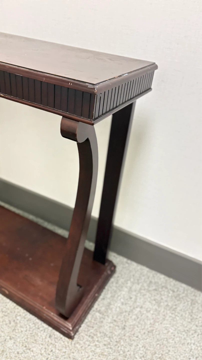 Dark Wood Console Table - photo 5