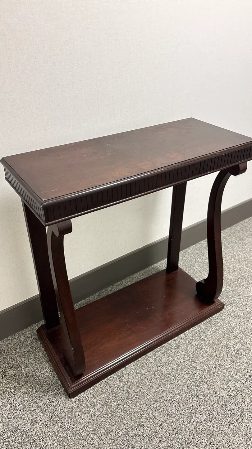 Dark Wood Console Table - photo 2