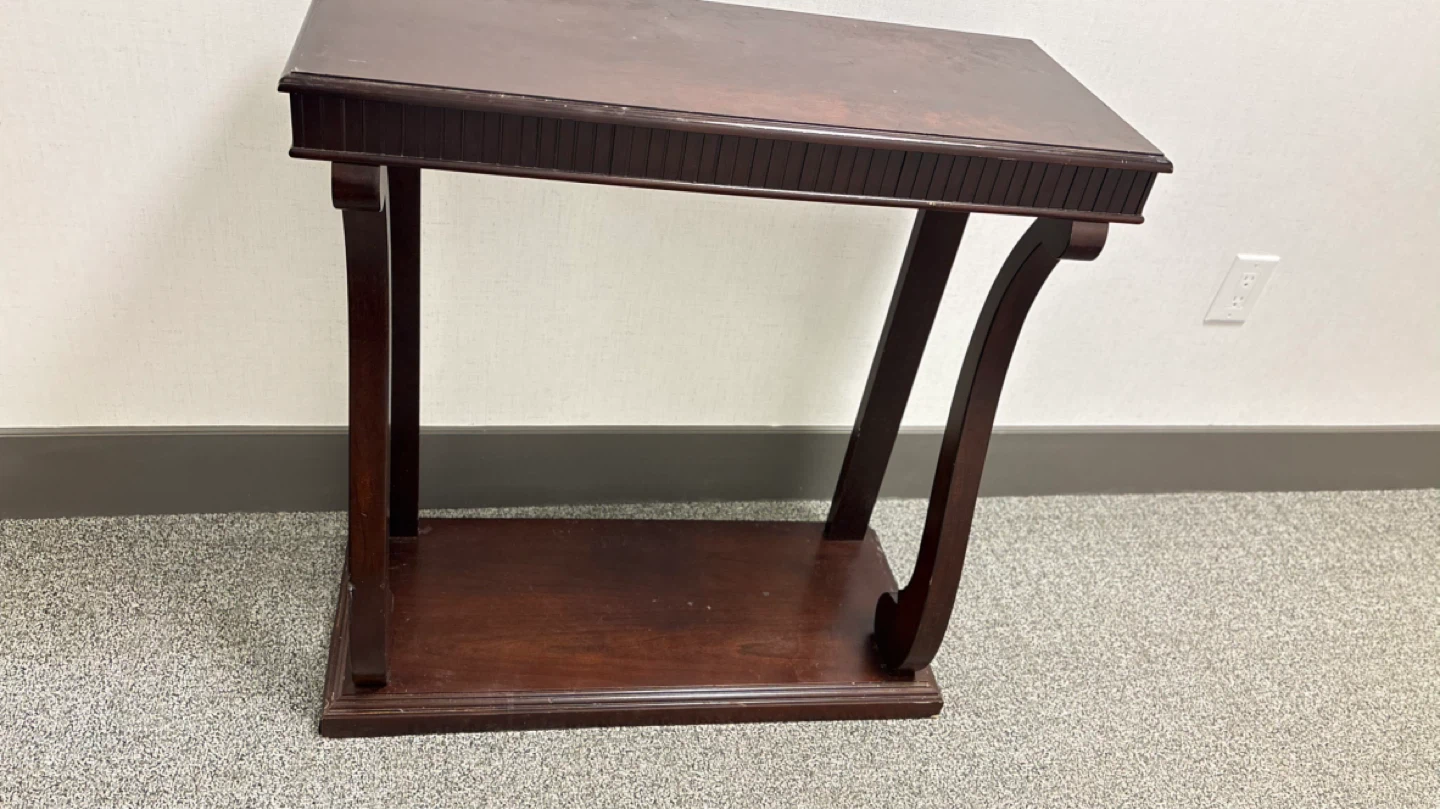 Dark Wood Console Table - photo 3