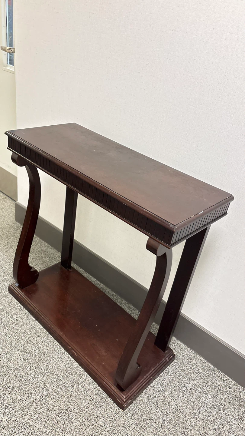 Dark Wood Console Table