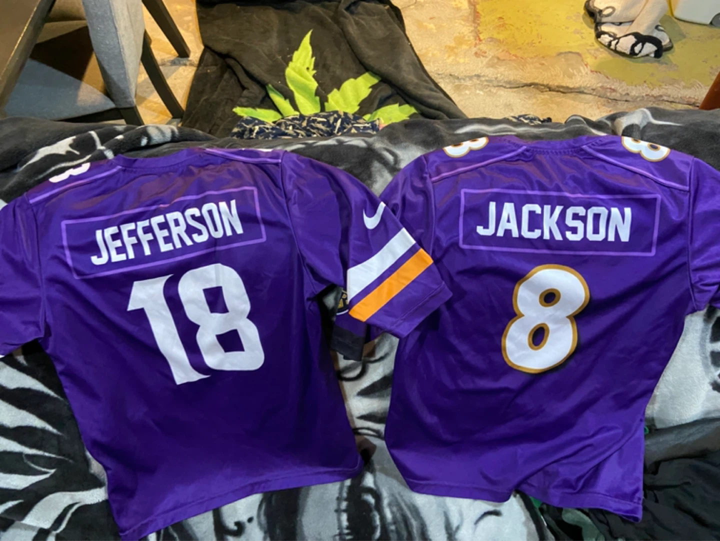 NFL Jerseys - Jefferson 18 & Jackson 8 - photo 2
