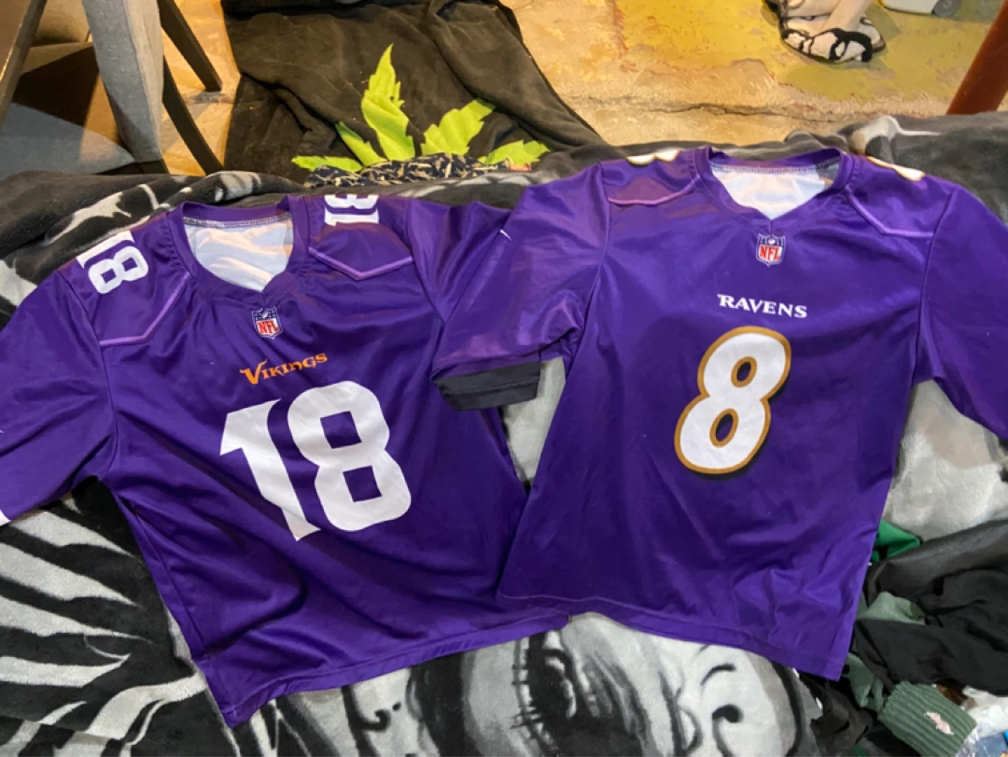 NFL Jerseys - Jefferson 18 & Jackson 8