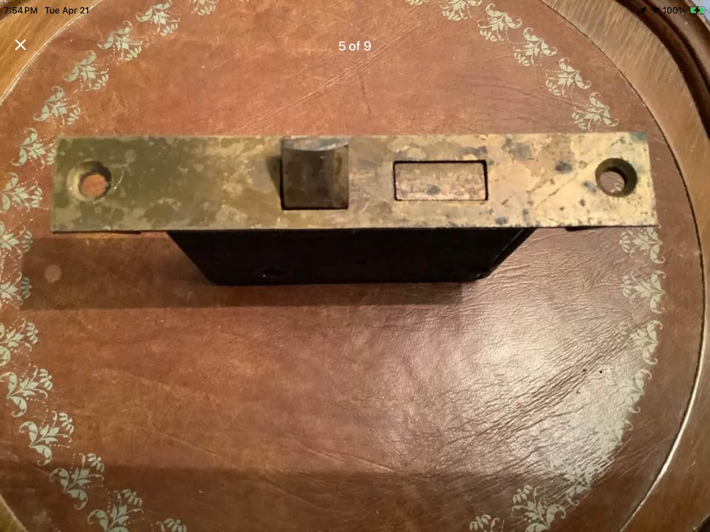 Antique Corbin (Belleville) Mortise Door Rim 🐞 - photo 3