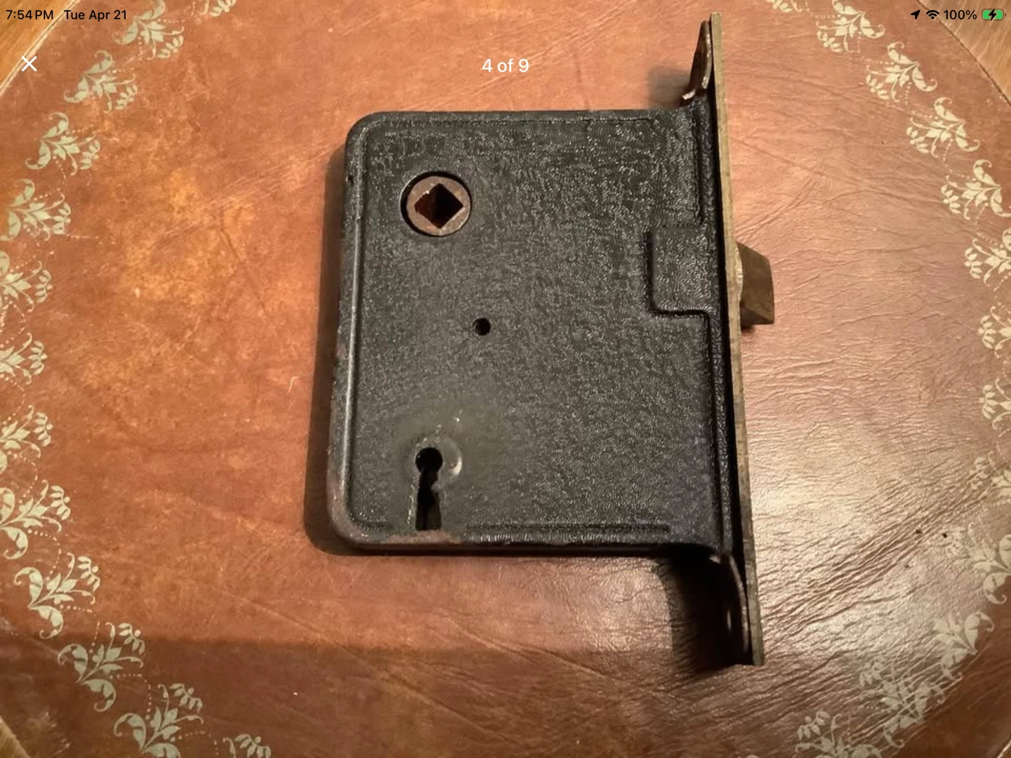 Antique Corbin (Belleville) Mortise Door Rim 🐞 - photo 5